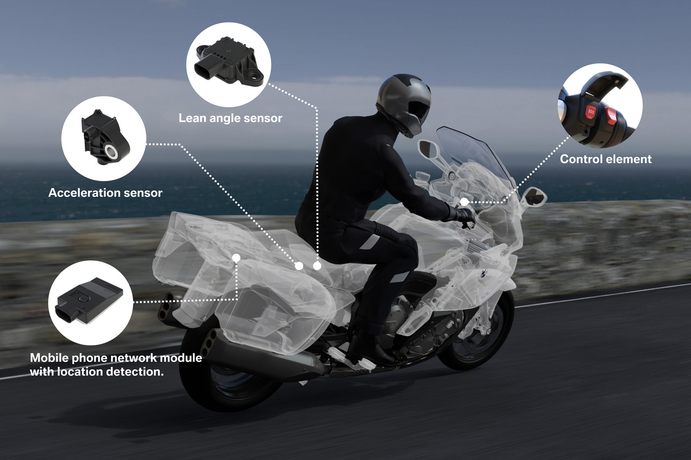 BMW has the first smart emergency system for motorcycles