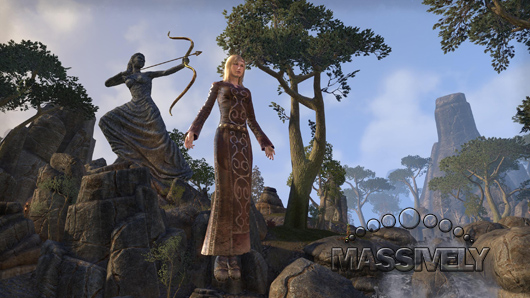 Here's a floating girl in ESO