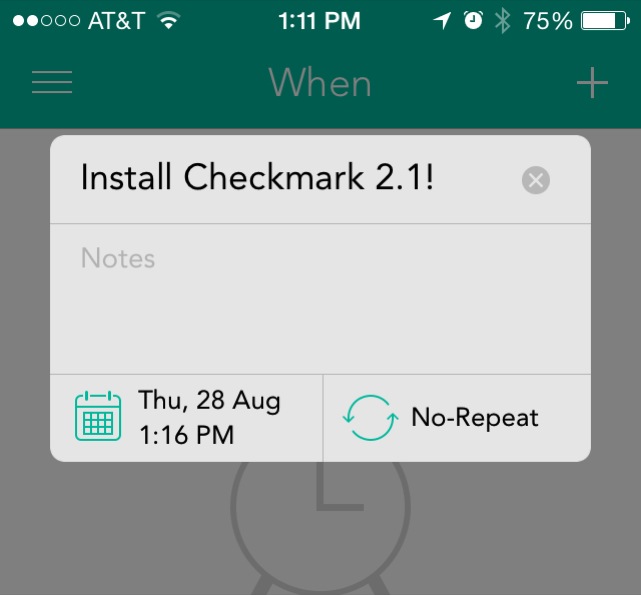 photo of Checkmark 2.1 makes reminders better image