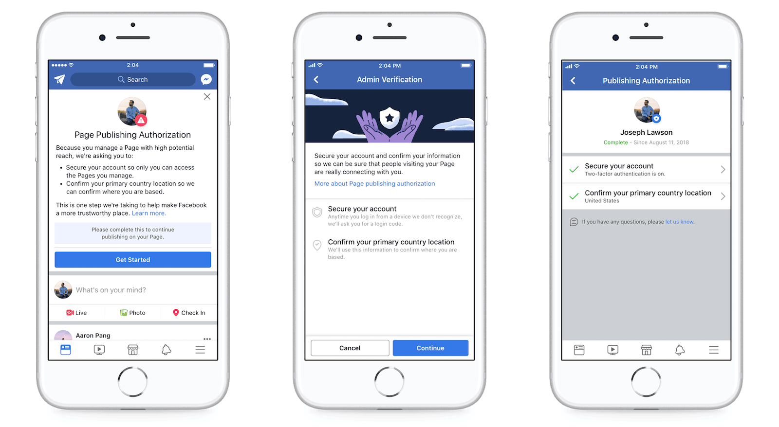 photo of Facebook requires Page managers to complete authorization process image