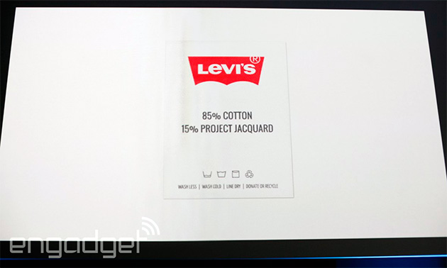 Google's first partner for sensor-laden clothes is Levi's