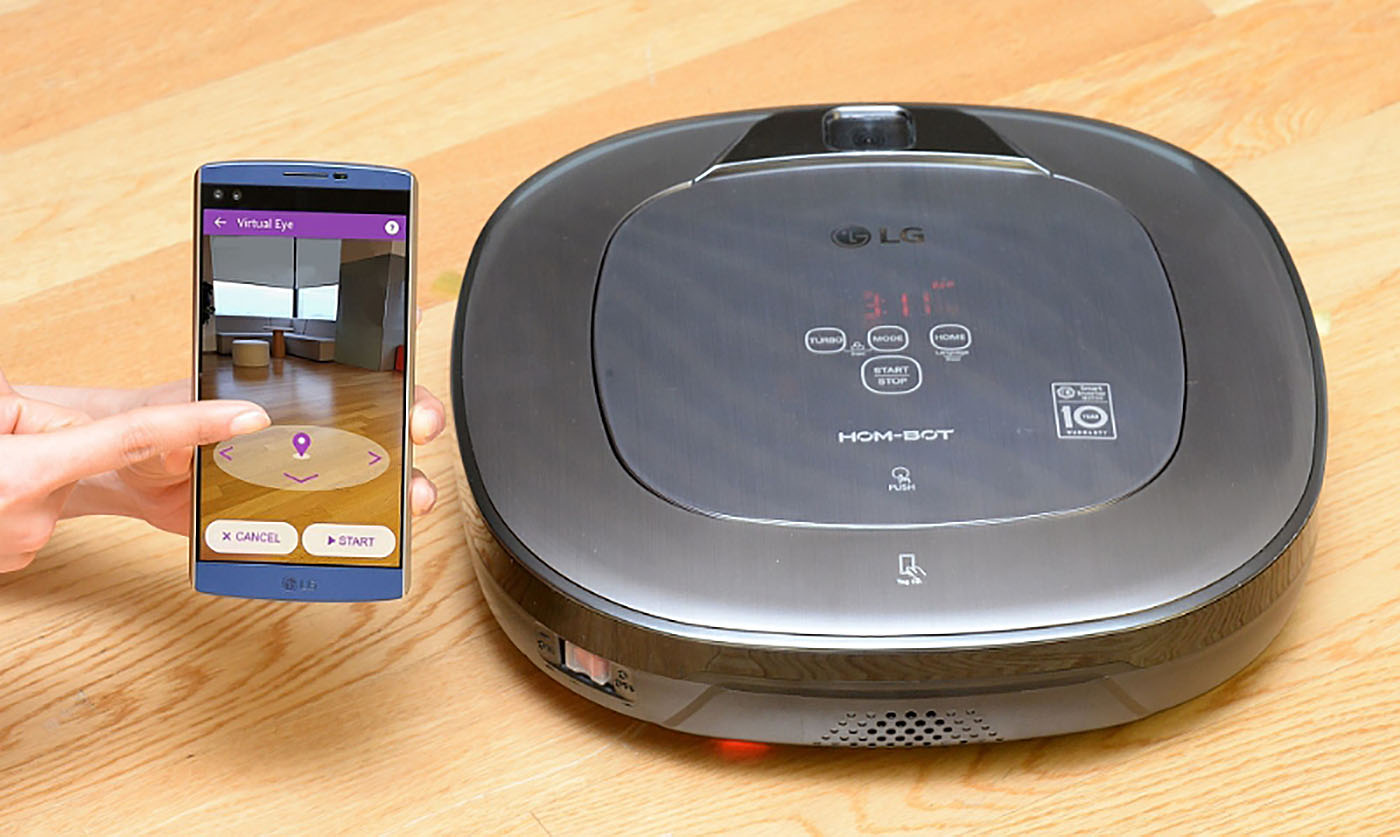 LG's robotic vacuum is both janitor and security guard