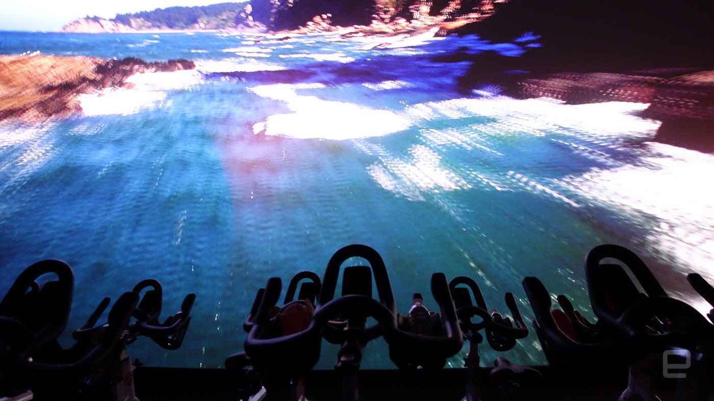 IMAX&#039;s in-theater spin class is sensory overload