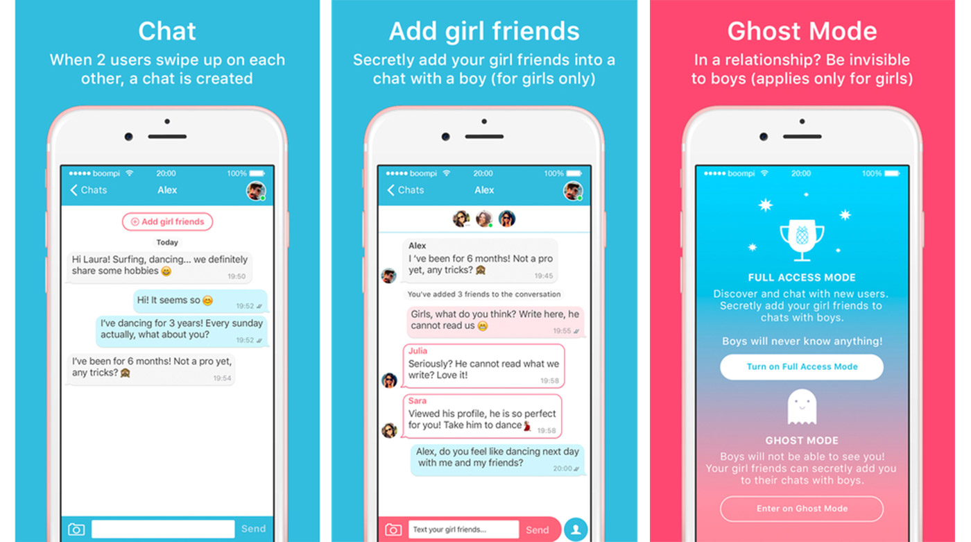 Your girl friends can eavesdrop on convos in this dating app