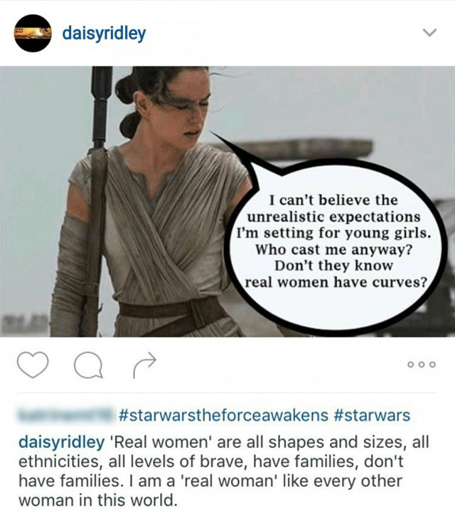 Daisy Ridley Defends Her (and Rey's) Body Type: 'I Am a Real Woman