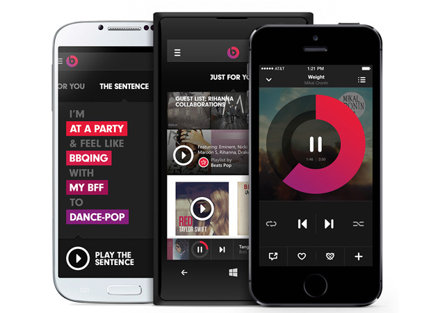 Beats Music on Android, Windows Phone and iPhone