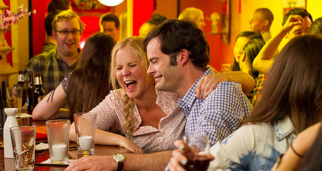 amy schumer and bill hader in trainwreck 2015