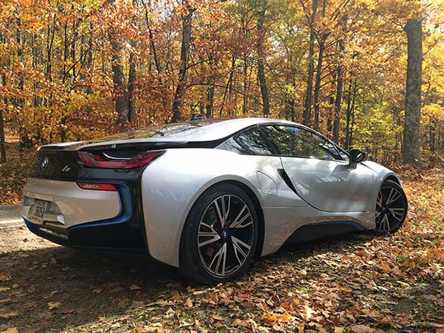 2015 BMW i8 in Northern Michigan's Tunnel of Trees