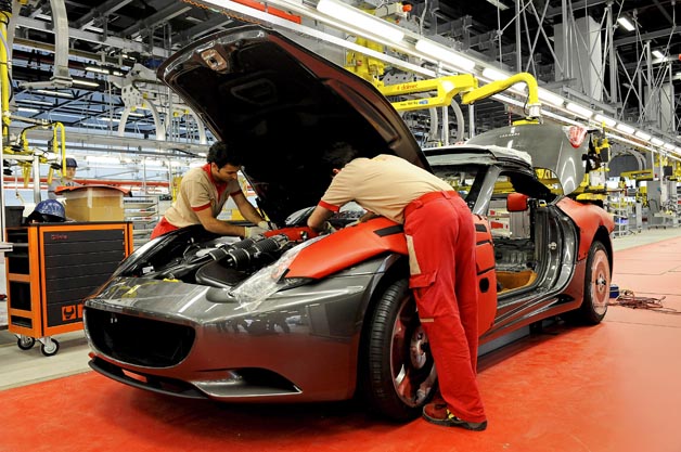 Ferrari California production