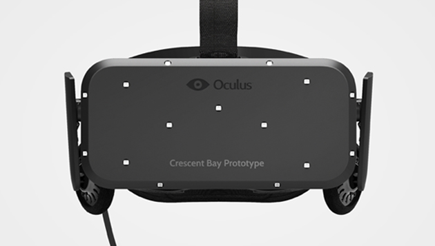 The new Oculus Rift headset is Crescent Bay and has built-in audio