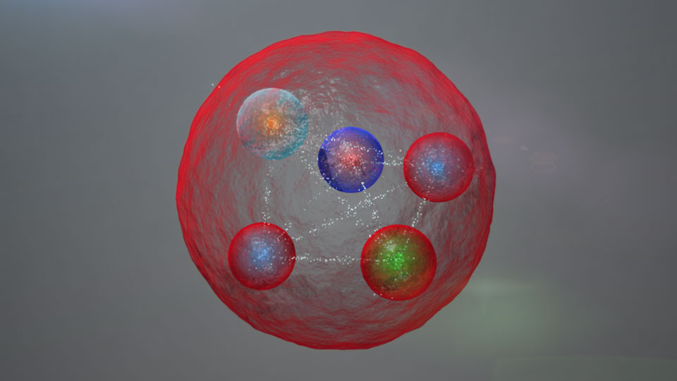 A rendering of a pentaquark layout