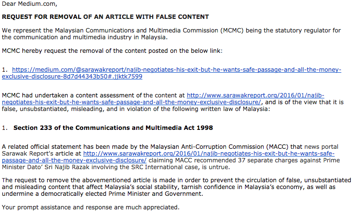 Why has Malaysia blocked Medium?