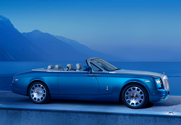 Rolls-Royce Phantom Drophead Coupe Waterspeed Edition, front three-quarter view.