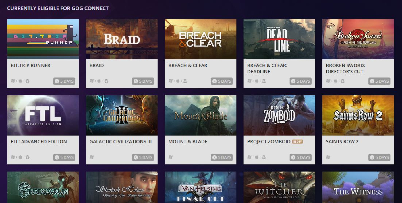 ​GOG will add select Steam games to your library for free