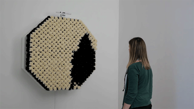 Motion-sensing 'PomPom Mirror' recreates your likeness in fur