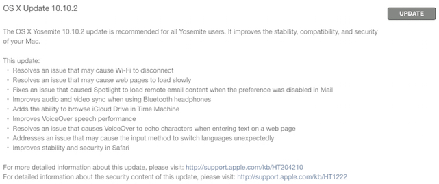 photo of OS X Yosemite 10.10.2, iOS 8.1.3 updates now available image