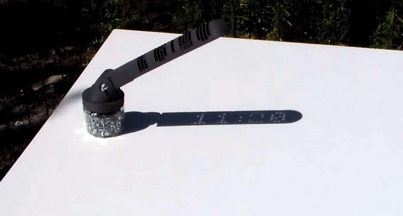 3D printed digital sundial is brilliant and insane