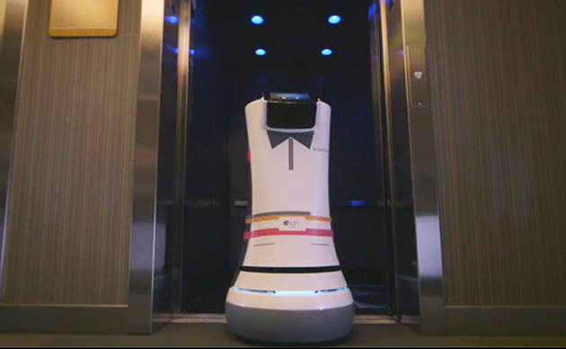California hotel hires robot butlers to provide room service (video)