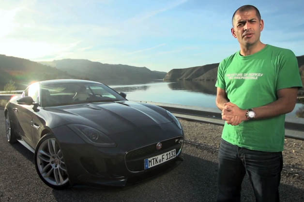Chris Harris with the Jaguar F-Type