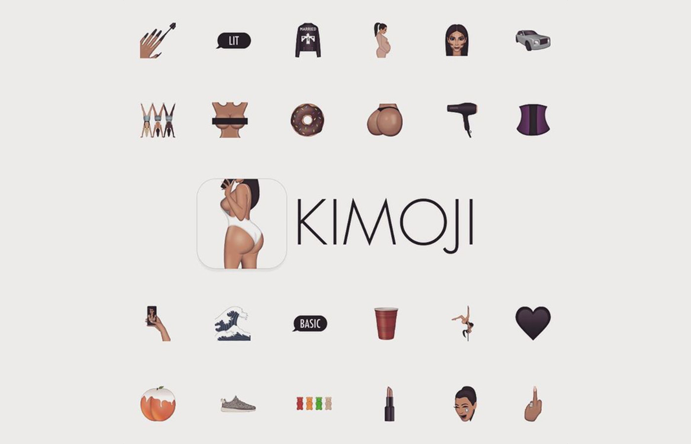 Kim Kardashian cashes in with her own emoji app
