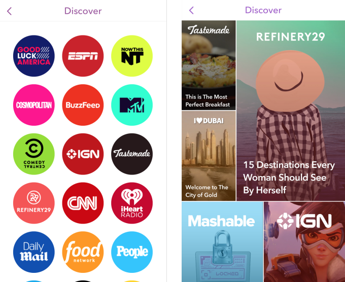 Snapchat Discover update adds subscriptions and previews