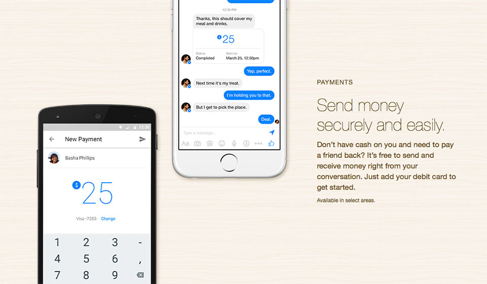 photo of Facebook Messenger's money-sending tool arrives for all US users image
