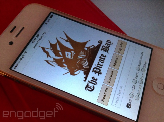 The Pirate Bay makes it even easier to torrent on the go