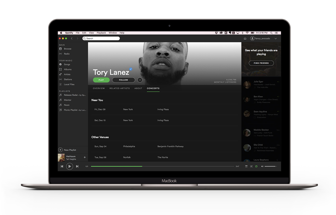 photo of Spotify adds a full list of tour dates to artist pages image