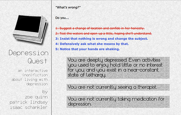 photo of Text adventure 'game' offers a taste of what clinical depression is like image