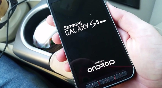 Samsung's extra-rugged Galaxy S5 variant gets caught on video