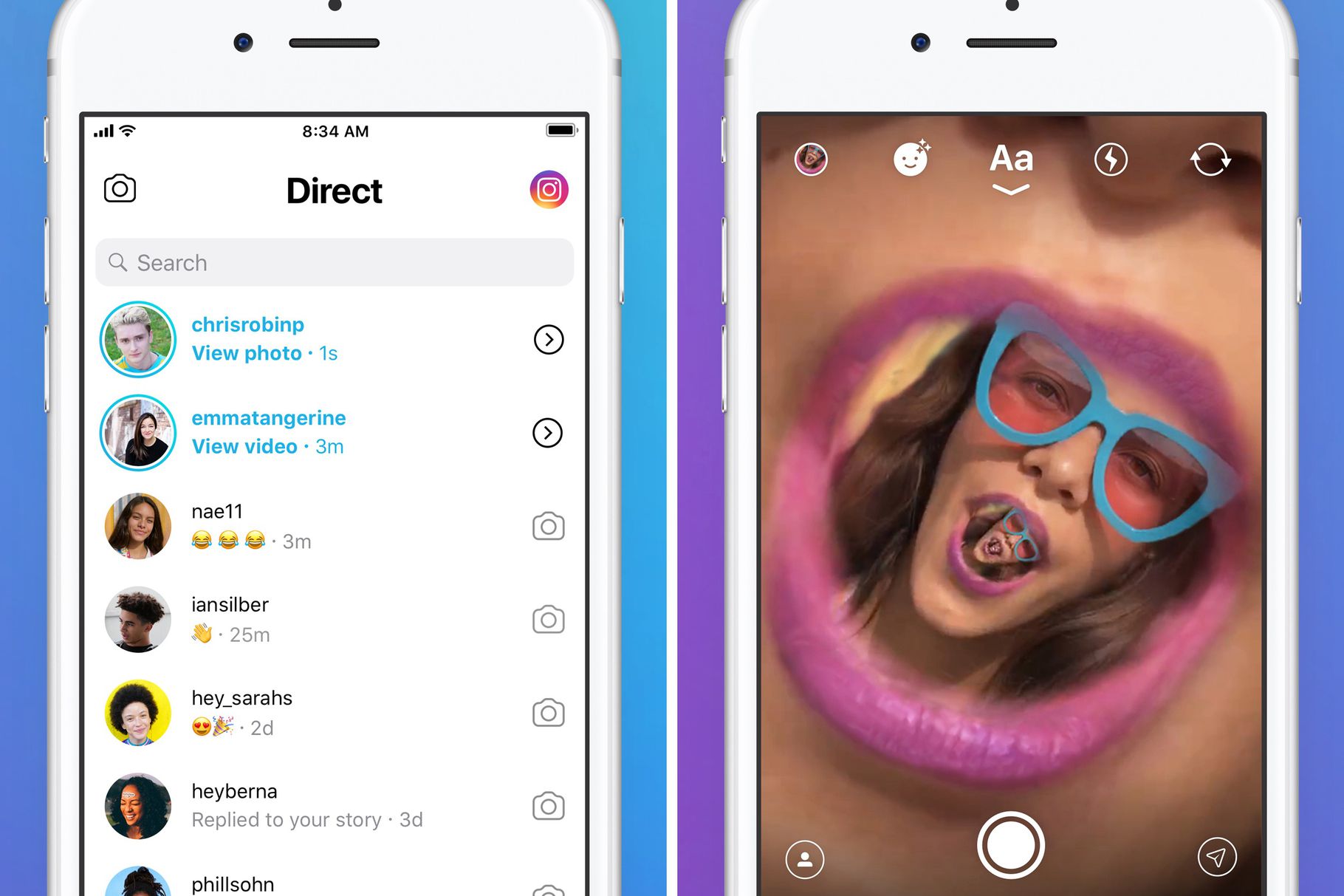 photo of Instagram experiments with a standalone messaging app image