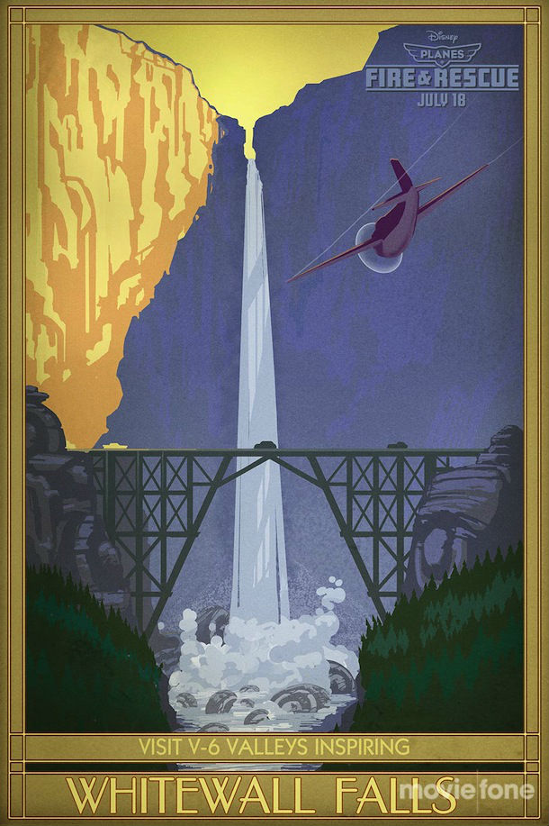 planes fire and rescue vintage posters