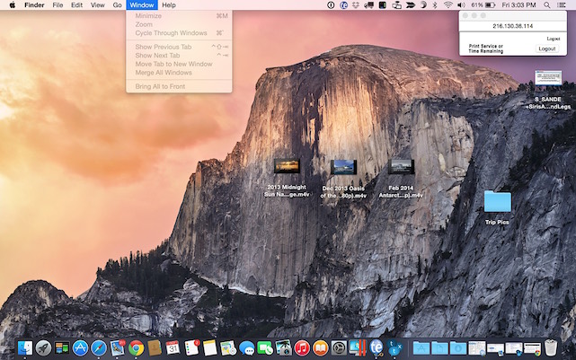 photo of Dark Dock, light menus -- it's possible with this Yosemite hack image