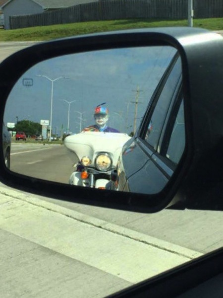 clown motorcycle, weird sightings, you don't see this every day, funny weird photos