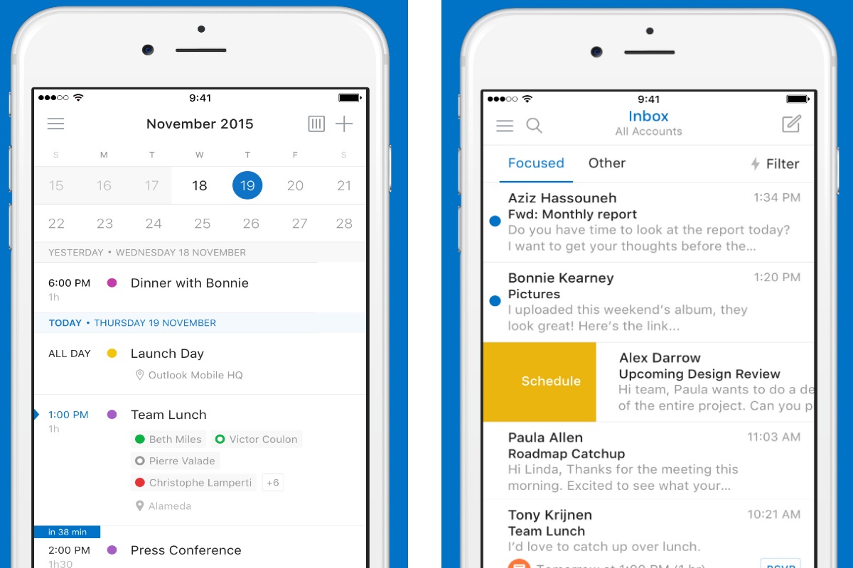 Outlook on iOS and Android gets a facelift from the Sunrise team