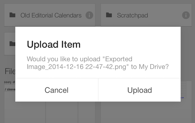 photo of Google Drive update makes it easy to upload from other iOS apps image