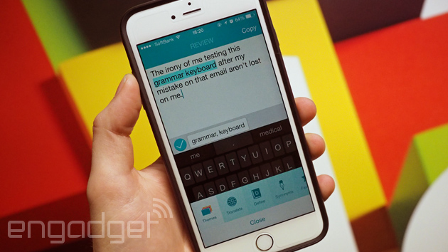 Ginger's spellchecking keyboard comes to iOS 8, but don't expect perfect prose