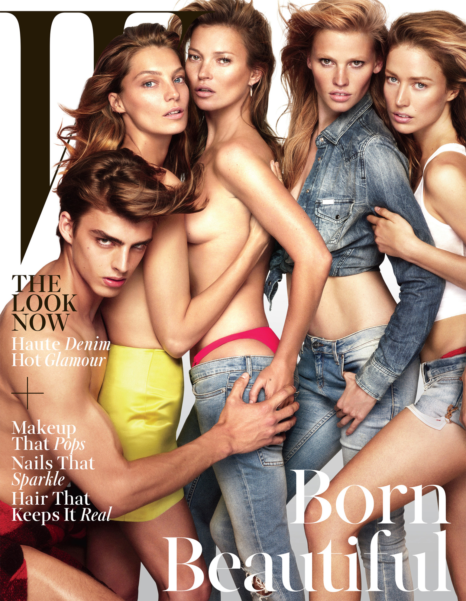 Kate Moss Poses Topless For W Magazine
