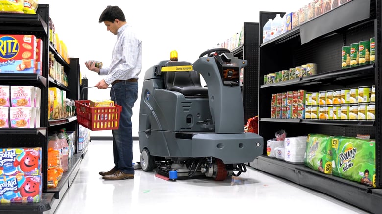 photo of Walmart is testing a self-driving, floor-scrubbing robot image