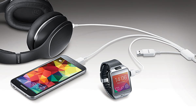 Samsung USB cable lets you charge three mobile devices at once