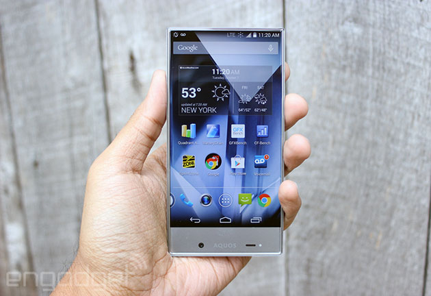 Sharp Aquos Crystal smartphone
