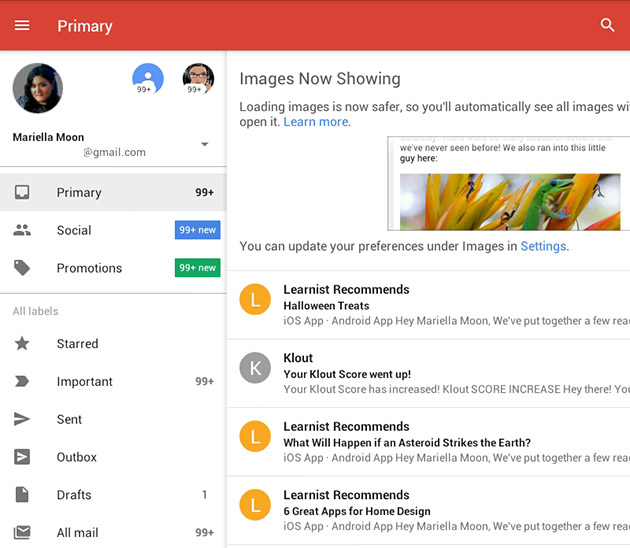 Gmail for Android is ready to handle all your email accounts