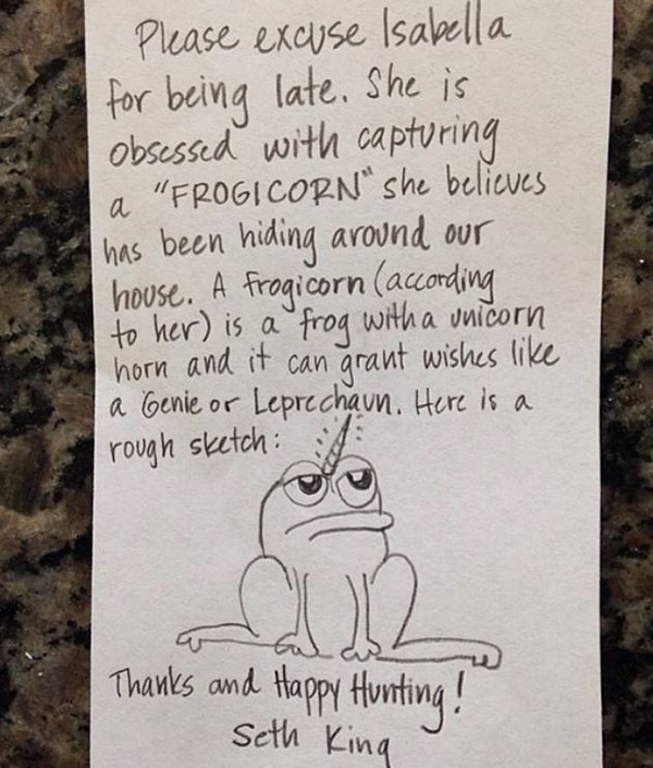 Utah Dad Writes Hilarious Tardy Notes For His Kids School Mandatory