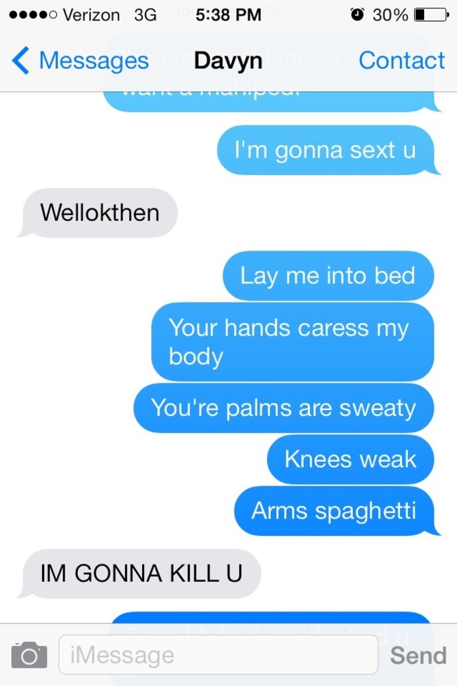 sexting conversations to a girl