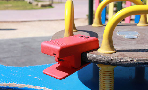 photo of Hybrid Play clips turn playground toys into videogame controllers image