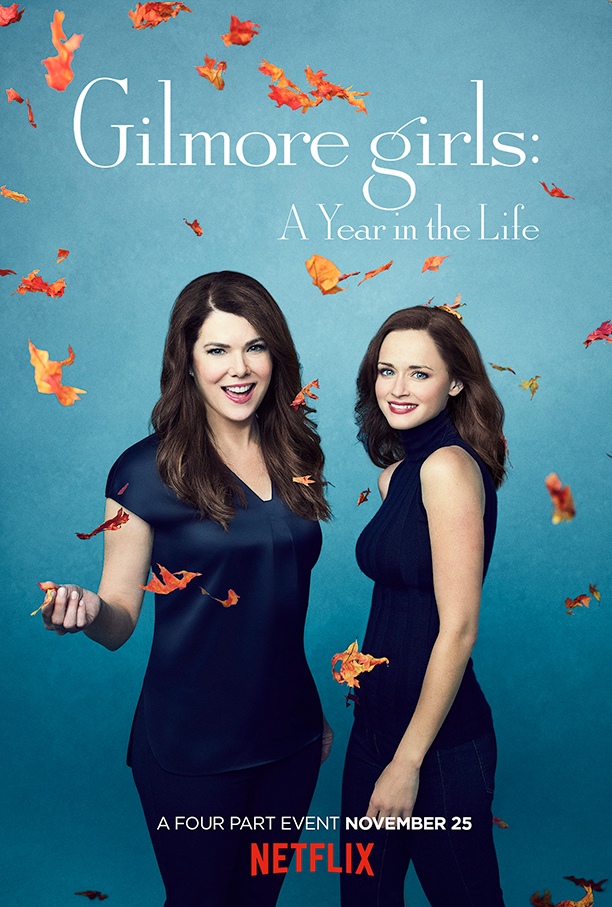 gilmore girls, a year in the life, netlfix, posters, seasons, rory, lorelai