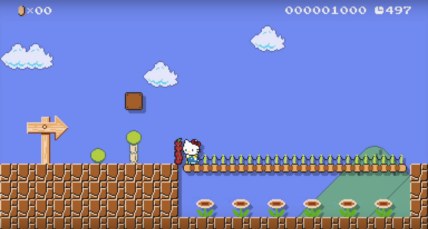 Hello Kitty is the latest addition to &#039;Super Mario Maker&#039;