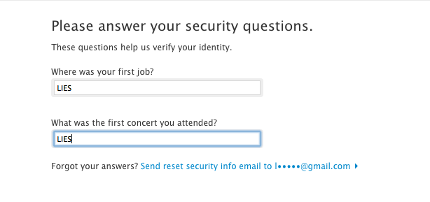 The only way to make your iCloud security questions actually secure
