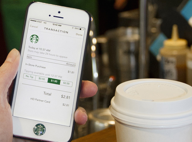 Starbucks' iPhone app