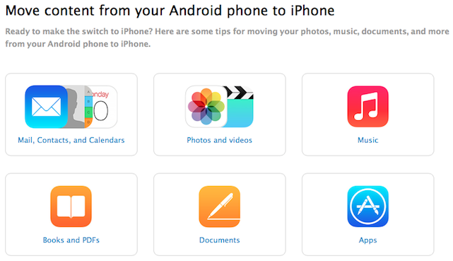 photo of Apple launches page to help Android users migrate to iPhone image